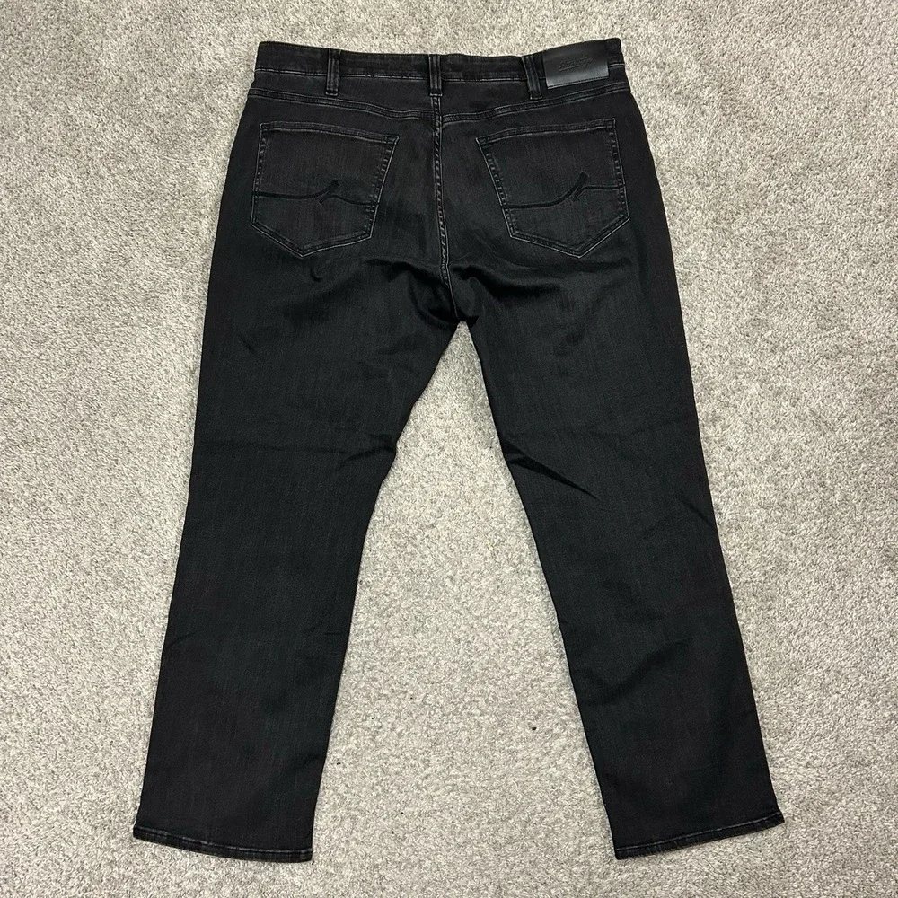 34 Heritage Charisma Comfort Rise Classic Jeans Mens 38X30 Black Denim Dark Wash